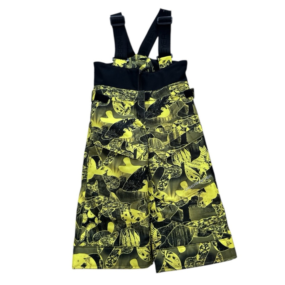 Obermeyer Night Vision I-Grow Snow Bib Yellow Black Toddler Size 2